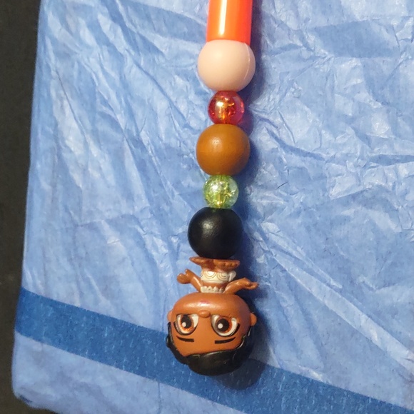 HOMEMADE DISNEY DOORABLES BABY MOANA (MOANA) BEADED PEN REMOVABLE TOPPER - Picture 6 of 7